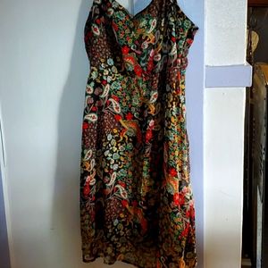 Flowery spaghetti strap dress